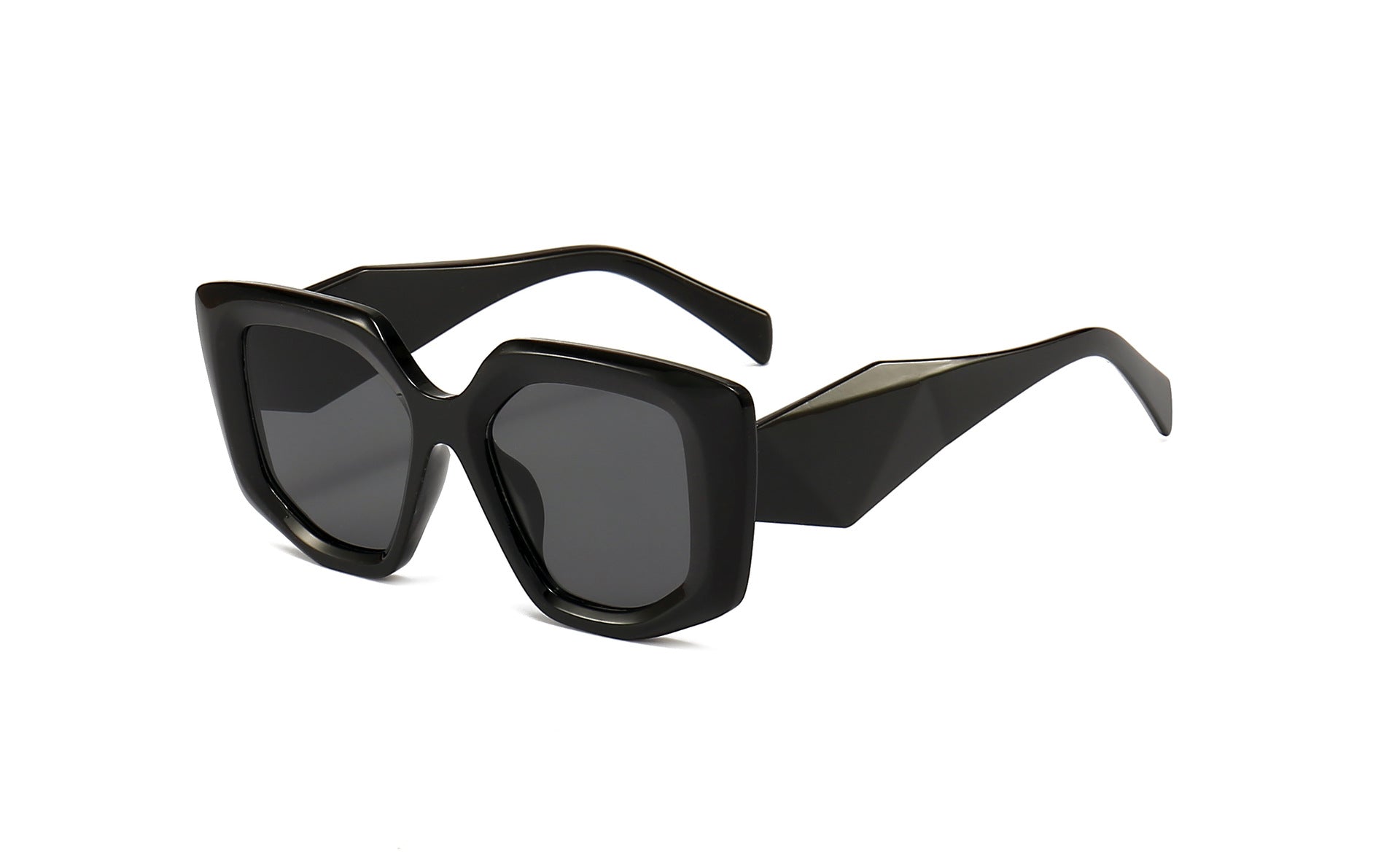 Wholesale Irregular Large Frame Rhombus Leg PC Sunglasses